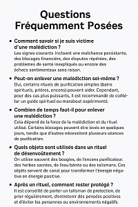 retrouvez ici toutes les réponses aux interrogations les plus courantes sur les rituels, la purification spirituelle, la protection contre les énergies négatives et les solutions aux problèmes de la vie quotidienne.